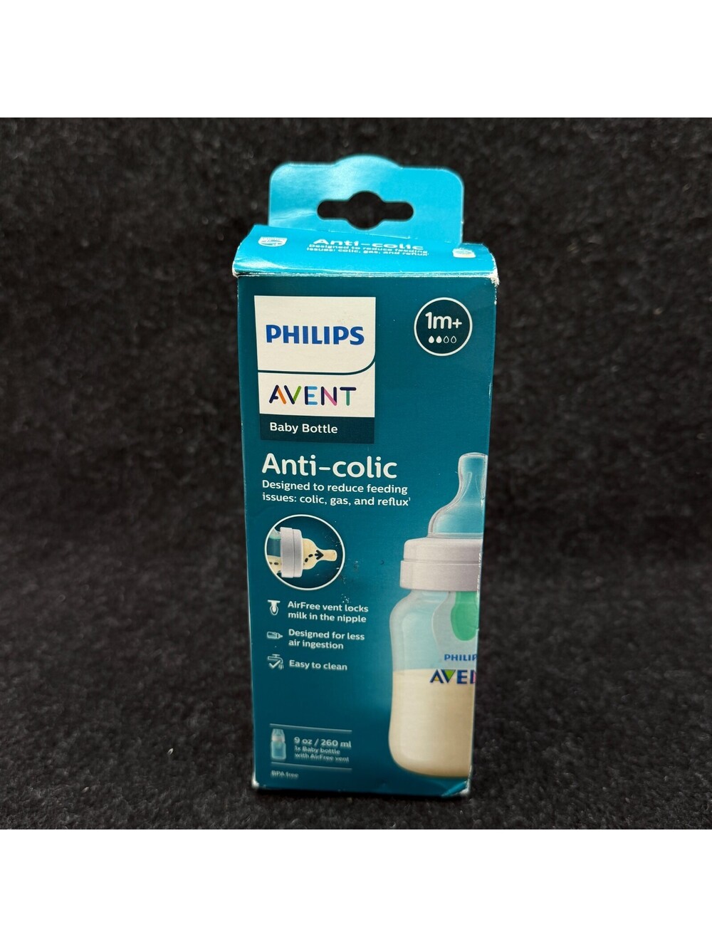 Philips Advent Anti-Colic 1-9oz Baby Bottle Reduces Gas 1M+